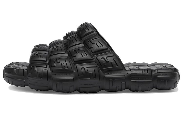 Fendi Rubber Fashion Sandal 'Cloud Wide Strap Black' 7X1573AMFGF0QA1