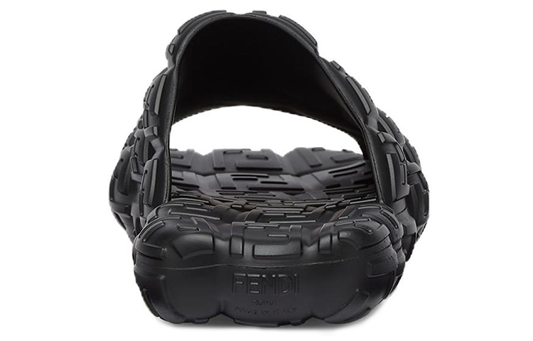 Purchase 芬迪云朵宽带黑色时尚橡胶凉鞋 7X1573AMFGF0QA1