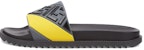 Selipar Fendi Rubber Fussbetts 'Embossed Diagonal FF - Kelabu Kuning' 7X1377AF5MF1DVQ