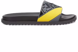Fendi 灰黄斜纹FF橡胶凉拖鞋 7X1377AF5MF1DVQ Order Fendi 灰黄斜纹FF橡胶凉拖鞋 7X1377AF5MF1DVQ