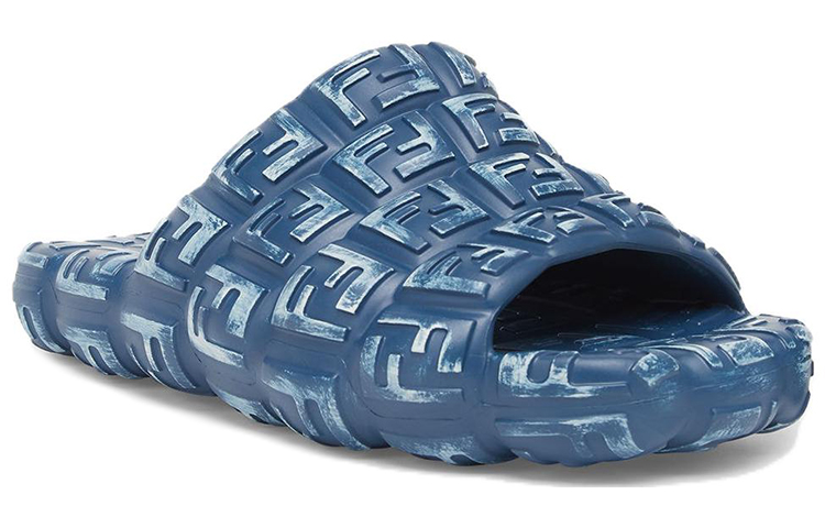 Fendi Rubber Slide 'Cloud Embossed Pattern - Blue' 圖 2