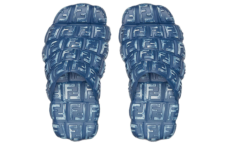 Fendi Rubber Slide 'Cloud Embossed Pattern - Blue' 圖 3