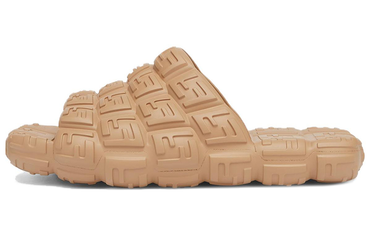 Fendi Rubber Slides 'Beige Cloud'