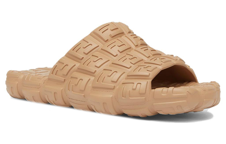 Fendi Rubber Slides 'Beige Cloud' 圖 3