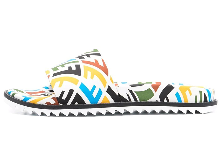 Buy 펜디 FF 버티고 멀티 러버 슬라이드 7X1433-AE84-F1CPB