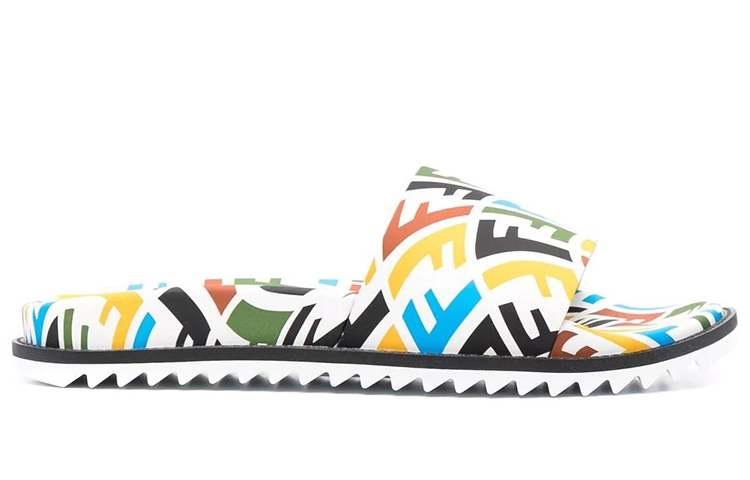 Order 펜디 FF 버티고 멀티 러버 슬라이드 7X1433-AE84-F1CPB