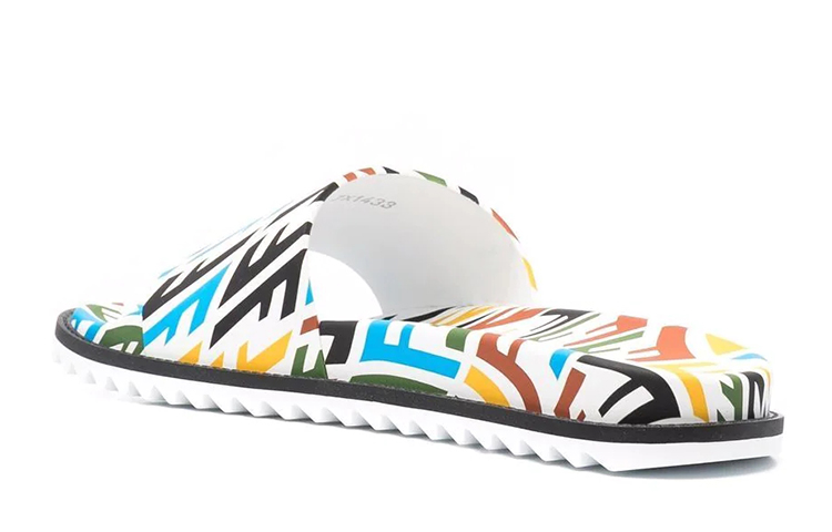 Shop 펜디 FF 버티고 멀티 러버 슬라이드 7X1433-AE84-F1CPB