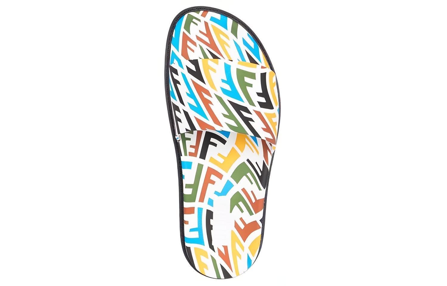 Purchase 펜디 FF 버티고 멀티 러버 슬라이드 7X1433-AE84-F1CPB