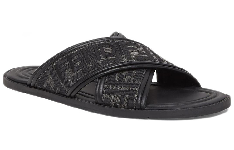 Fendi Sandals 'Cross Strap Black Fashion' 圖 3