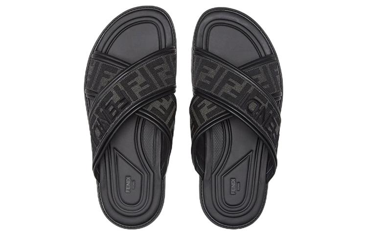 Fendi Sandals 'Cross Strap Black Fashion' 圖 4