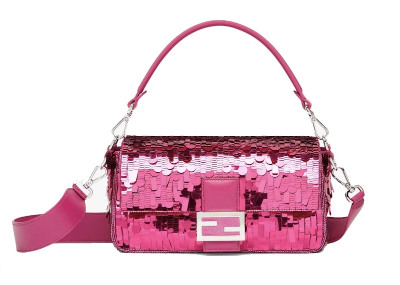 Fendi Sequined Baguette Pink