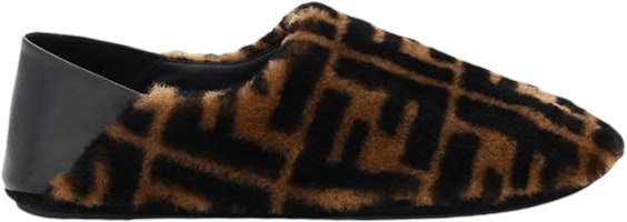 Fendi Shearling Slipper 'FF Logo - Brown' 7P1406-AD7M-F0R7R Fendi Shearling Slipper 'FF Logo - Brown' 7P1406-AD7M-F0R7R