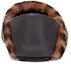 Shop Fendi Selipar Bulu 'Logo FF - Coklat' 7P1406-AD7M-F0R7R