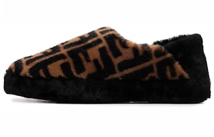 Fendi Shearling Slipper 'FF Logo - Brown' 7P1491-AHH1-F0R7R Fendi Shearling Slipper 'FF Logo - Brown' 7P1491-AHH1-F0R7R