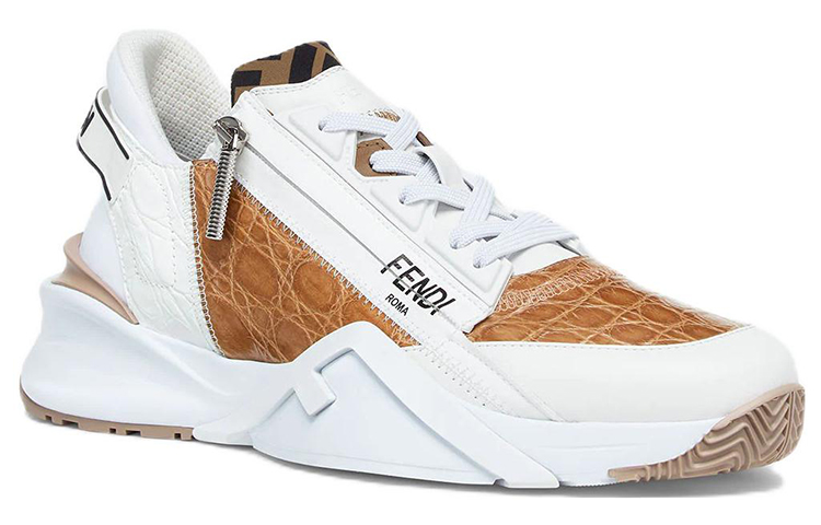 Fendi Slip-On Sneaker 'White Brown' 圖 2