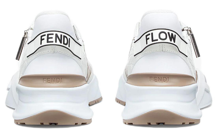 Fendi Slip-On Sneaker 'White Brown' 圖 4