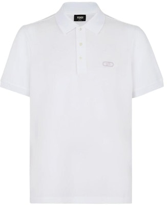 FENDI Solid Color Casual Short Sleeve Polo Shirt White FY0985APMVF1KTX Order FENDI Solid Color Casual Short Sleeve Polo Shirt White FY0985APMVF1KTX