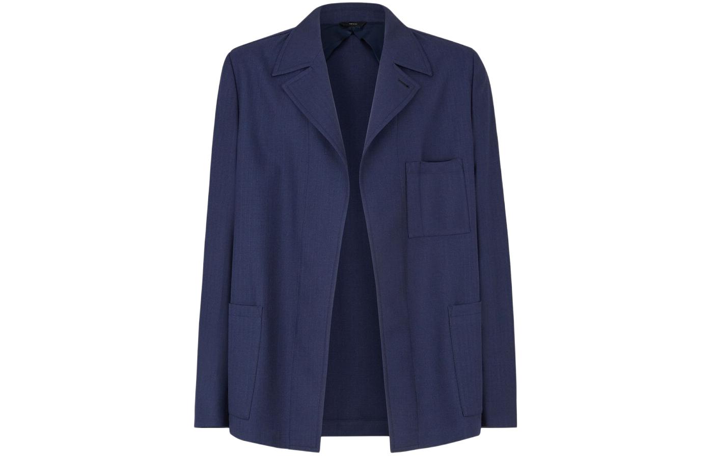 Order Fendi 素色休閒夾克 藍色 FJ0797AR8SF04V6