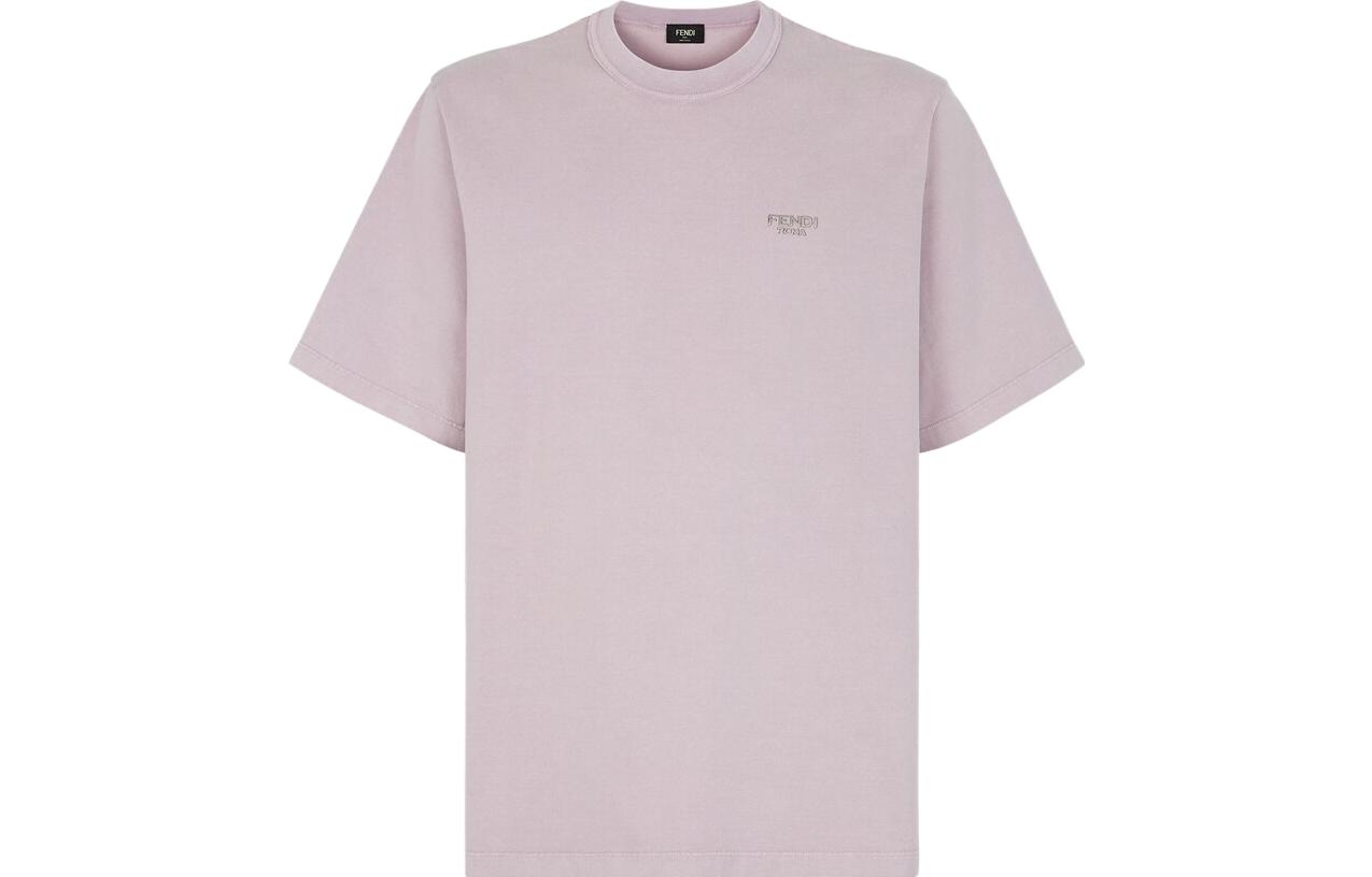Order 芬迪纯色标志紫色T恤 FY1217APMEF0F5U