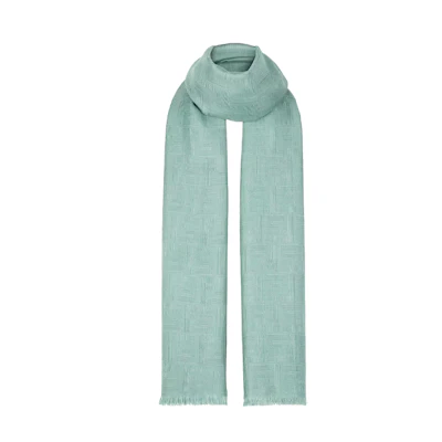 FENDI Solid Design Green Knit Scarf Unisex Couple Style FXS726APW7F1DMS