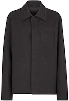 Fendi Solid Logo Jacket in Dark Gray FW1039AFE9 Fendi Solid Logo Jacket in Dark Gray FW1039AFE9