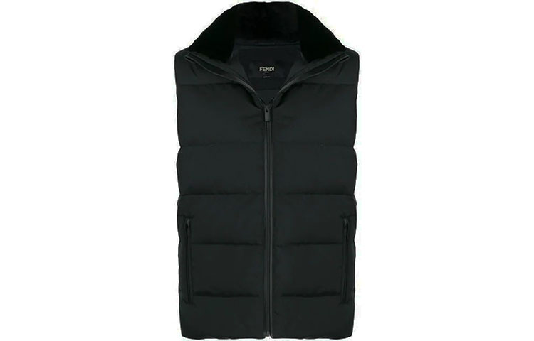 FENDI SS21 Black Hooded Down Vest with Zipper. FAA605-A54GF0GME 圖 2