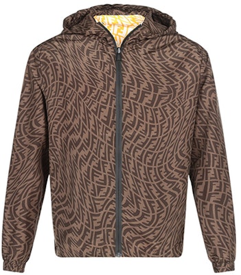 FENDI SS21 Brown Reversible Jacket with All-Over Logo Print. FAA830AGBIF1AKH Buy FENDI SS21 Brown Reversible Jacket with All-Over Logo Print. FAA830AGBIF1AKH