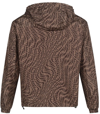 FENDI SS21 Brown Reversible Jacket with All-Over Logo Print. FAA830AGBIF1AKH Lookbook FENDI SS21 Brown Reversible Jacket with All-Over Logo Print. FAA830AGBIF1AKH