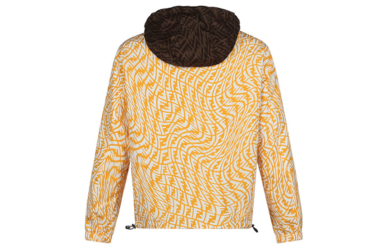 Purchase FENDI SS21 棕色可翻转全印Logo夹克。 FAA830AGBIF1AKH