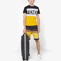 FENDI SS21 Baju-T Kasual Lengan Pendek Kapas Colorblock FAF532AD3VF0G8T Shop FENDI SS21 Baju-T Kasual Lengan Pendek Kapas Colorblock FAF532AD3VF0G8T