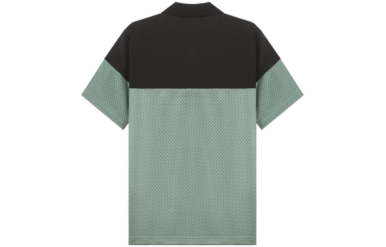Lookbook FENDI SS21 Polo Hombre Negro Verde Salvia con Logo Bordado y Manga Corta. FAF632A52GF1DS9