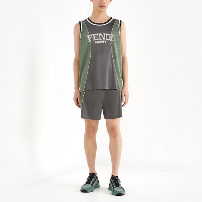 FENDI SS21 綠色科技針織網眼背心 FAF634A52DF1DS4 Shop FENDI SS21 綠色科技針織網眼背心 FAF634A52DF1DS4