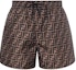 Order FENDI SS21 Logo Print Brown Casual Shorts. FXB077A79FF13IZ