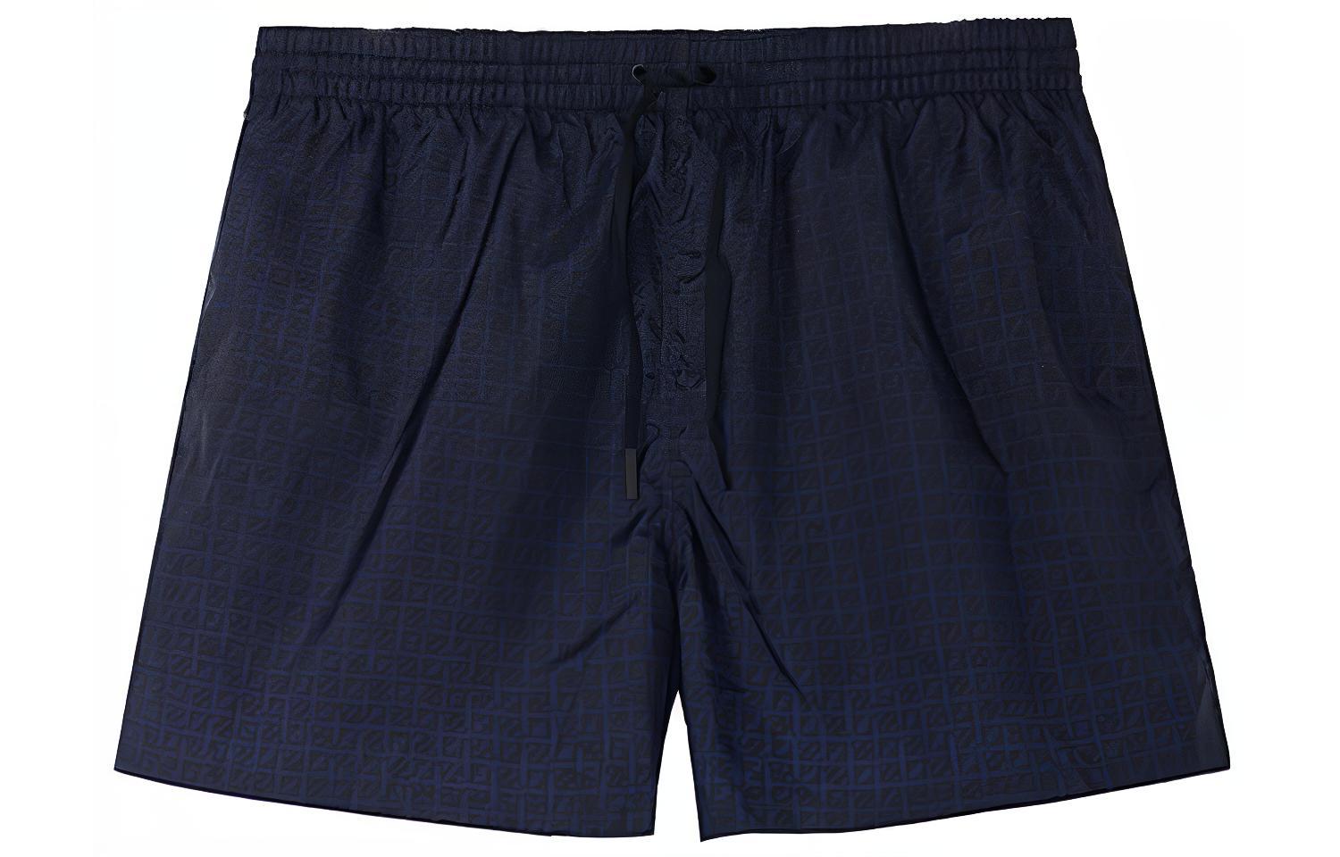 FENDI SS22  Black Drawstring Relaxed Fit Casual Shorts. FXB077AH3WF1GW9