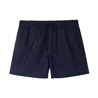 FENDI SS22 Black Drawstring Relaxed Fit Casual Shorts. FXB077AH3WF1GW9