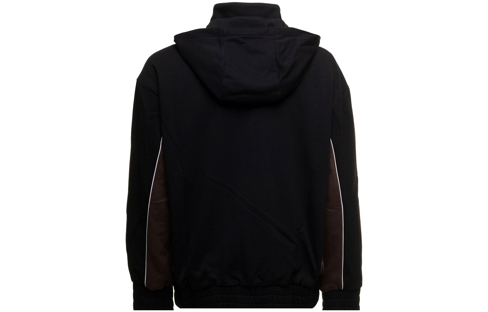 FENDI SS22  Black Logo Embroidered Zip-Up Hoodie Jacket FAF653AKH9F070V 圖 3