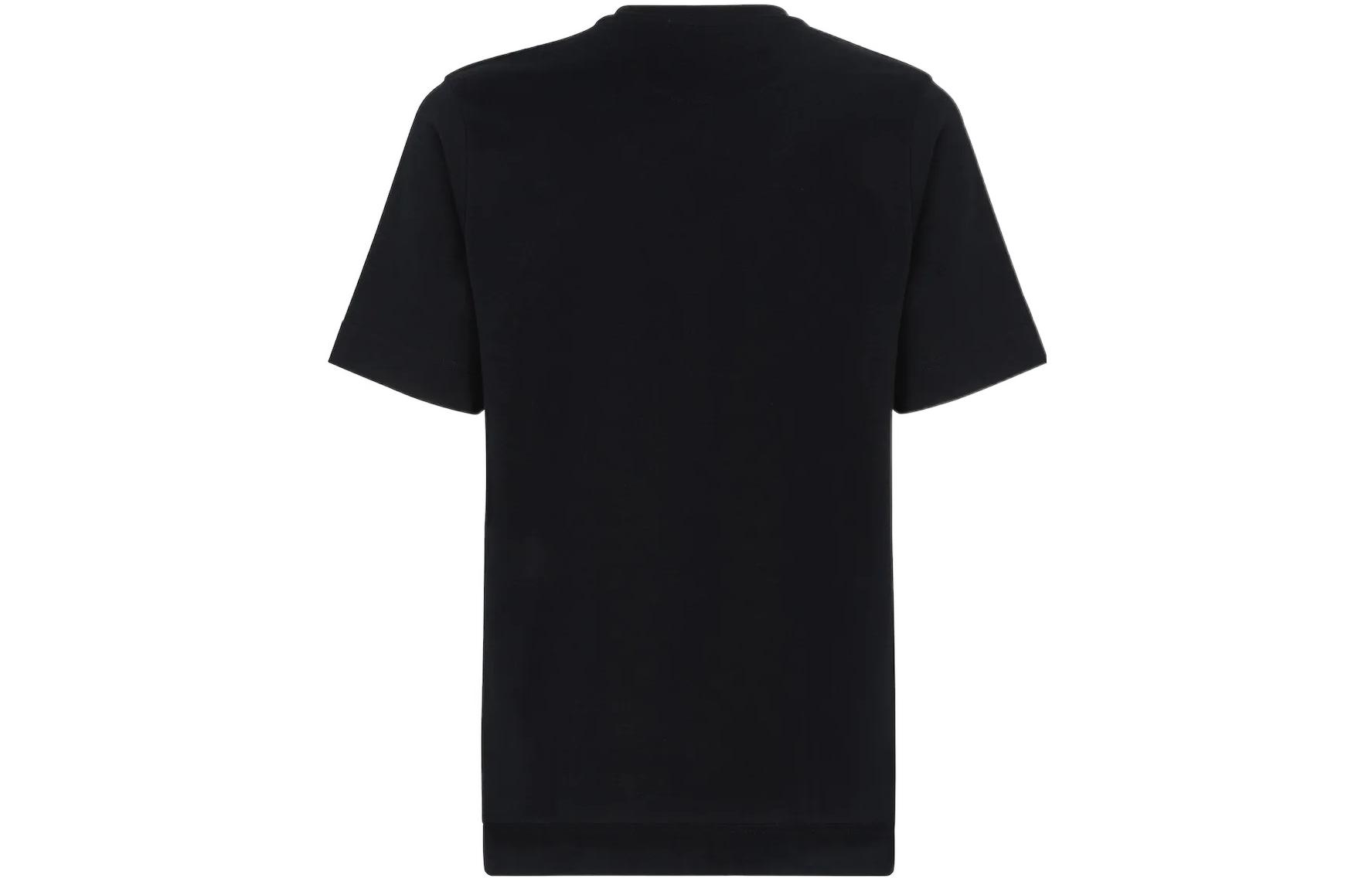 FENDI SS22  Black Logo Patch Crewneck T-Shirt. FY0936A9RLF0QA1 圖 3