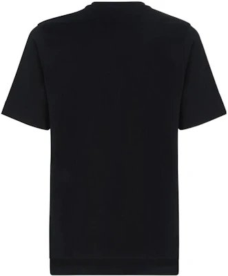 FENDI SS22 Black Logo Patch Crewneck T-Shirt. FY0936A9RLF0QA1 Lookbook FENDI SS22 Black Logo Patch Crewneck T-Shirt. FY0936A9RLF0QA1