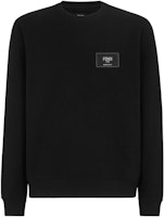 FENDI SS22 Black Logo Print Crewneck Long Sleeve Sweatshirt. FY1132A9ROF0QA1 FENDI SS22 Black Logo Print Crewneck Long Sleeve Sweatshirt. FY1132A9ROF0QA1