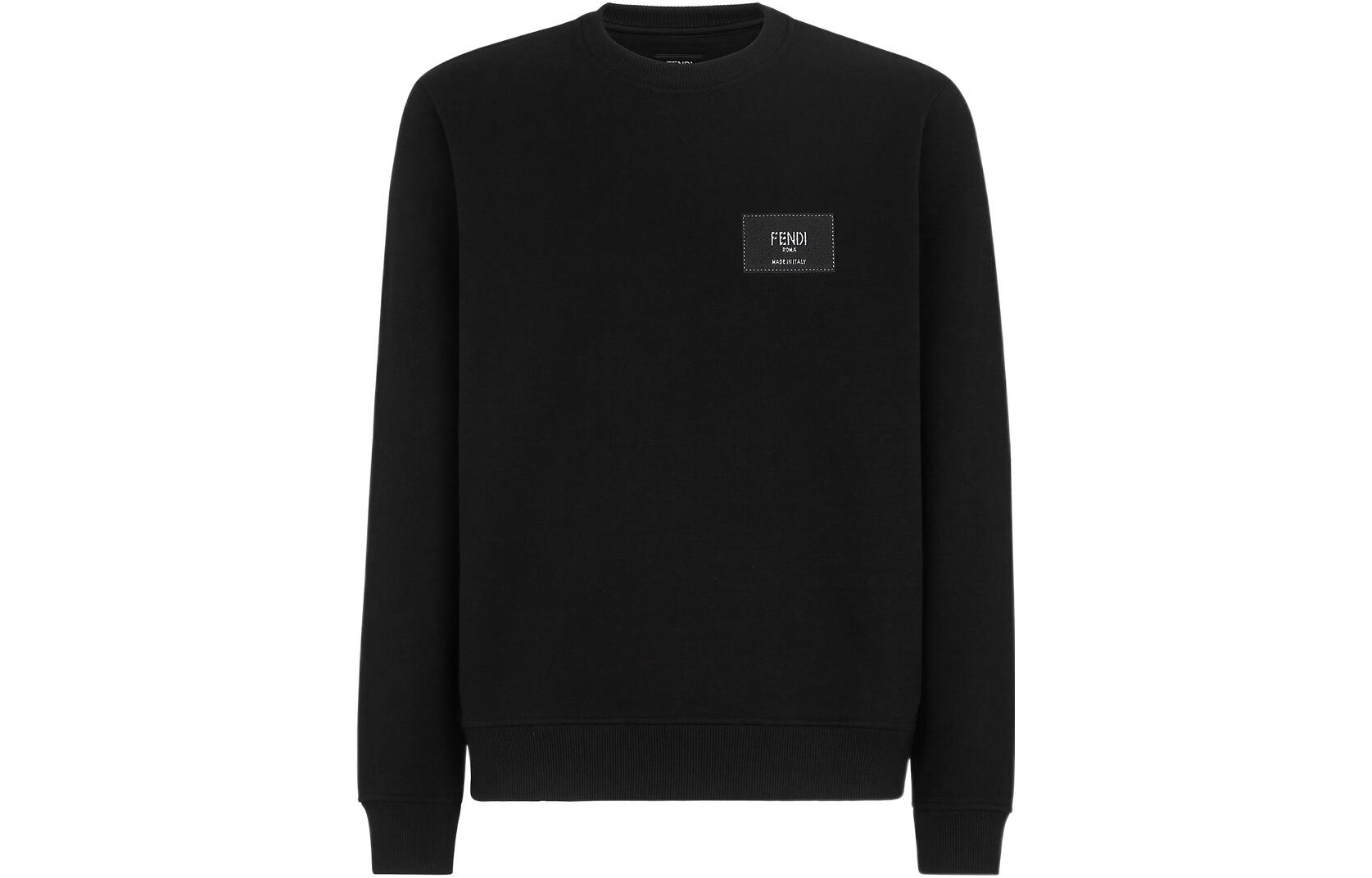 Order FENDI SS22 黑色印花长袖圆领卫衣 FY1132A9ROF0QA1