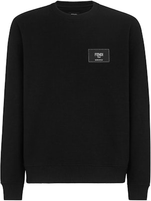 FENDI SS22 Black Logo Print Crewneck Long Sleeve Sweatshirt. FY1132A9ROF0QA1 Order FENDI SS22 Black Logo Print Crewneck Long Sleeve Sweatshirt. FY1132A9ROF0QA1