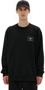 FENDI SS22 黑色標誌印花長袖圓領衛衣 FY1132A9ROF0QA1 Cheap FENDI SS22 黑色標誌印花長袖圓領衛衣 FY1132A9ROF0QA1