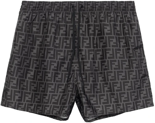 FENDI SS22 Black Logo Print Relaxed Fit Drawstring Shorts. FXB077A79FF0P9B Lookbook FENDI SS22 Black Logo Print Relaxed Fit Drawstring Shorts. FXB077A79FF0P9B