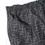 Details for FENDI SS22 Black Logo Print Relaxed Fit Drawstring Shorts. FXB077A79FF0P9B