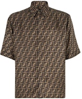 FENDI SS22 Black Short-Sleeve Shirt with Logo Print Design. FS0795AKEEF1440 FENDI SS22 Black Short-Sleeve Shirt with Logo Print Design. FS0795AKEEF1440