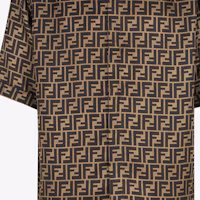 Sizing FENDI SS22 黑色短袖襯衫附品牌LOGO印花設計 FS0795AKEEF1440