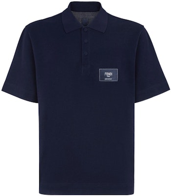 FENDI SS22 Blue Letter Logo Print Casual Short-Sleeve Polo Shirt. FY1131A9RPF0QG3 Buy FENDI SS22 Blue Letter Logo Print Casual Short-Sleeve Polo Shirt. FY1131A9RPF0QG3