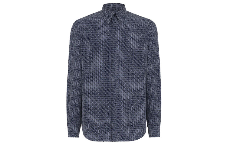 FENDI SS22  Blue Logo Print Long Sleeve Shirt FS0585AI8P-F1GR2 圖 2