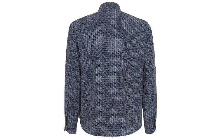 FENDI SS22  Blue Logo Print Long Sleeve Shirt FS0585AI8P-F1GR2 圖 3