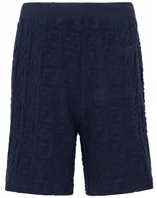 FENDI SS22 Blue Monogram Relaxed Fit Elastic Shorts. FB0689A9RKF0QG3 Lookbook FENDI SS22 Blue Monogram Relaxed Fit Elastic Shorts. FB0689A9RKF0QG3